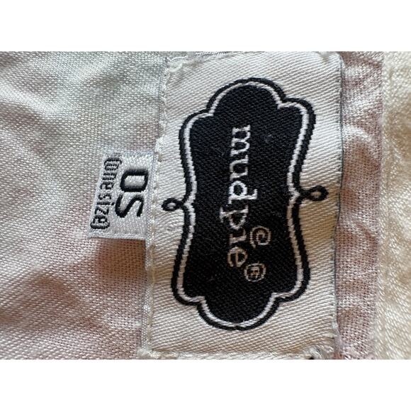 Mud Pie Top Women One Size White Gold Sequin Boxy Cap Sleeve V Neck Blouse - Picture 2 of 6